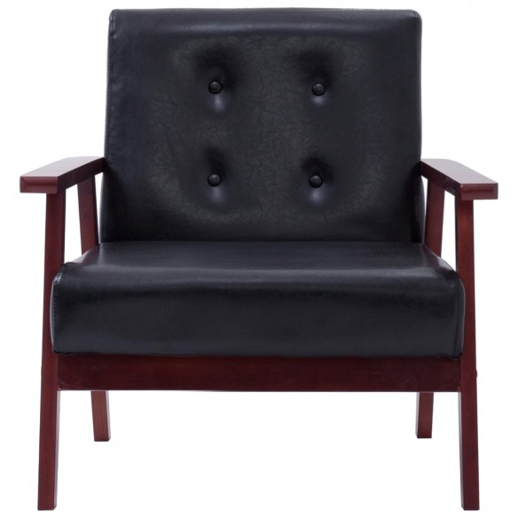 Fauteuil Noir Similicuir