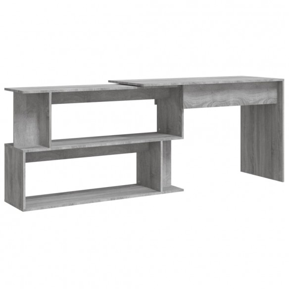 Bureau d'angle Sonoma gris 200x50x76 cm 