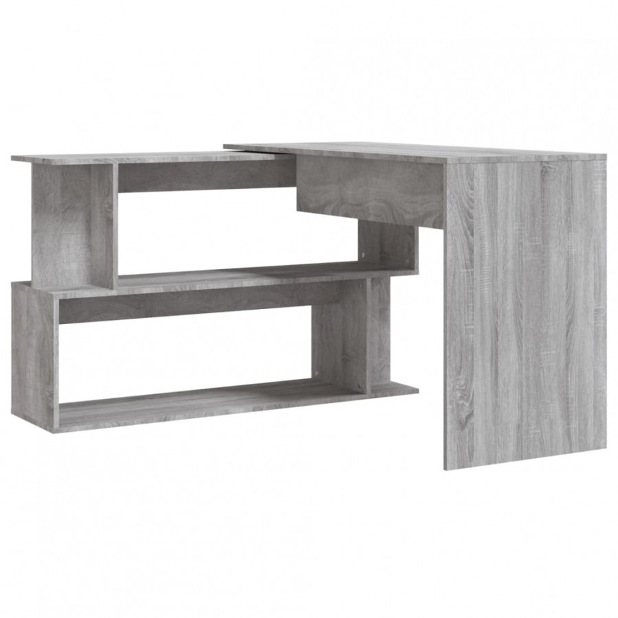 Bureau d'angle Sonoma gris 200x50x76 cm 