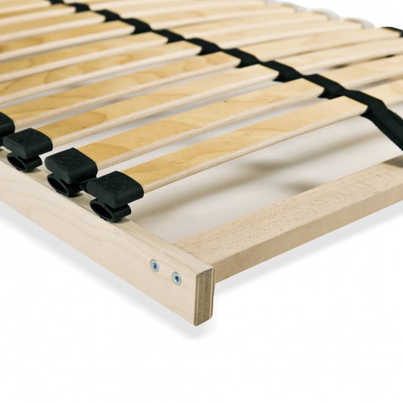 Cadre avec 28 lattes 7 zones 90 x 200 cm