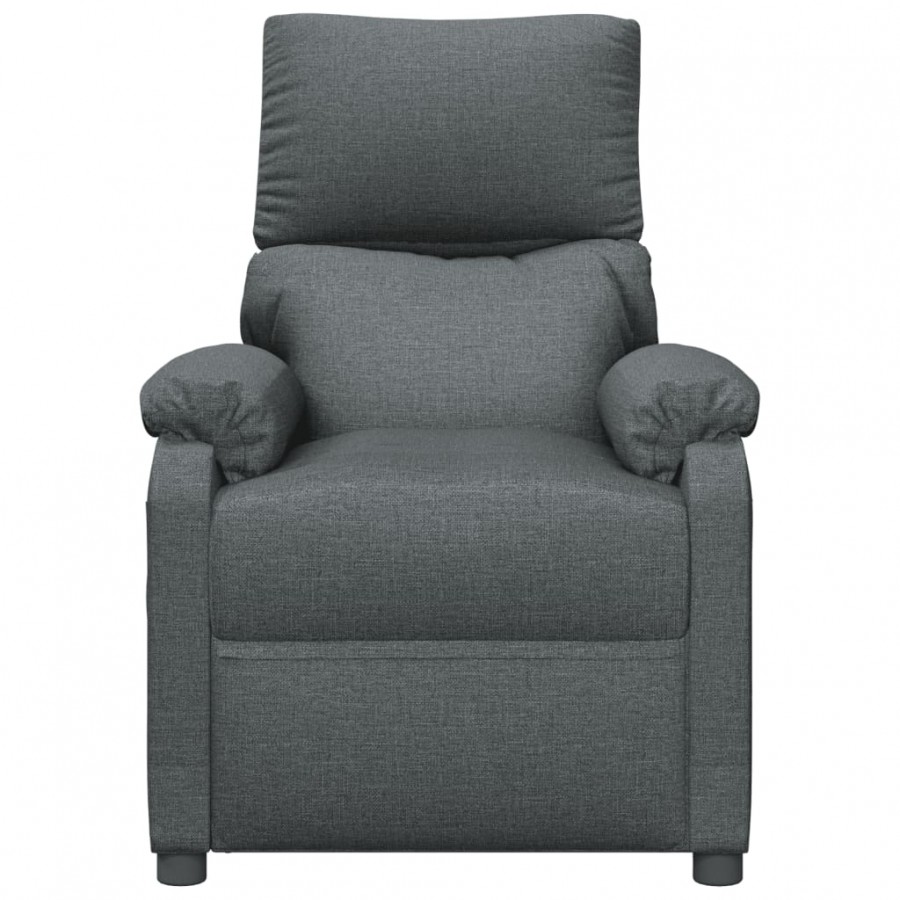Fauteuil électrique de massage Gris foncé Tissu