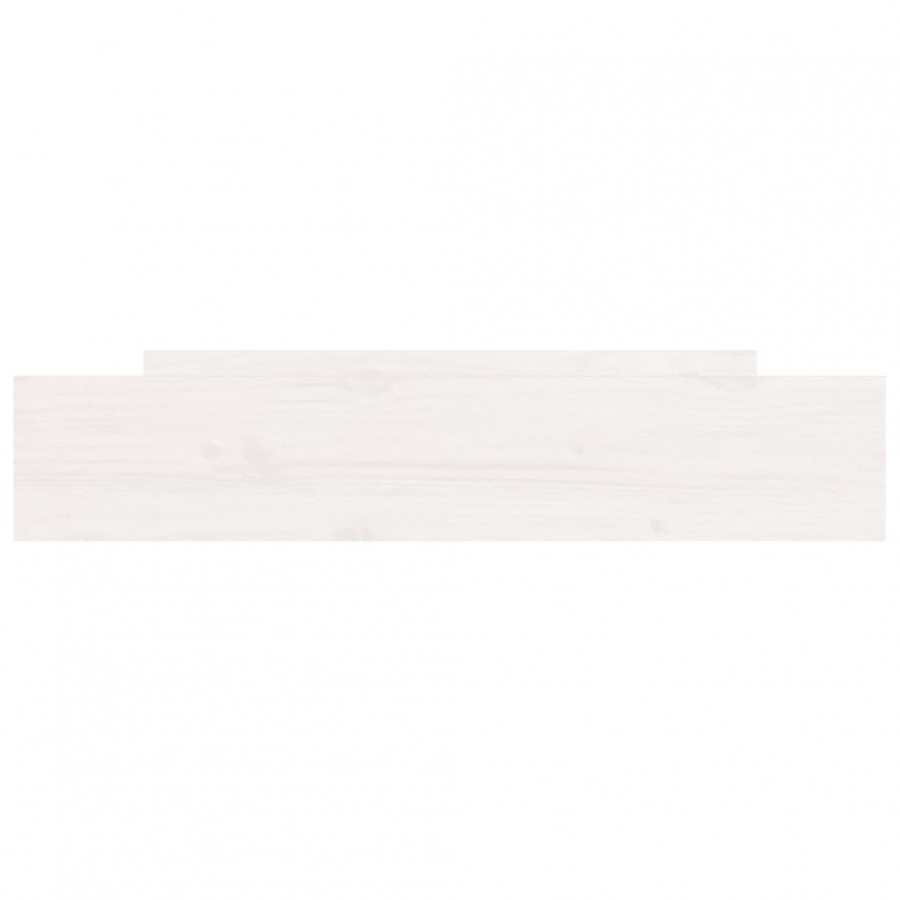 Tiroirs de lit 2 pcs blanc Bois de pin massif