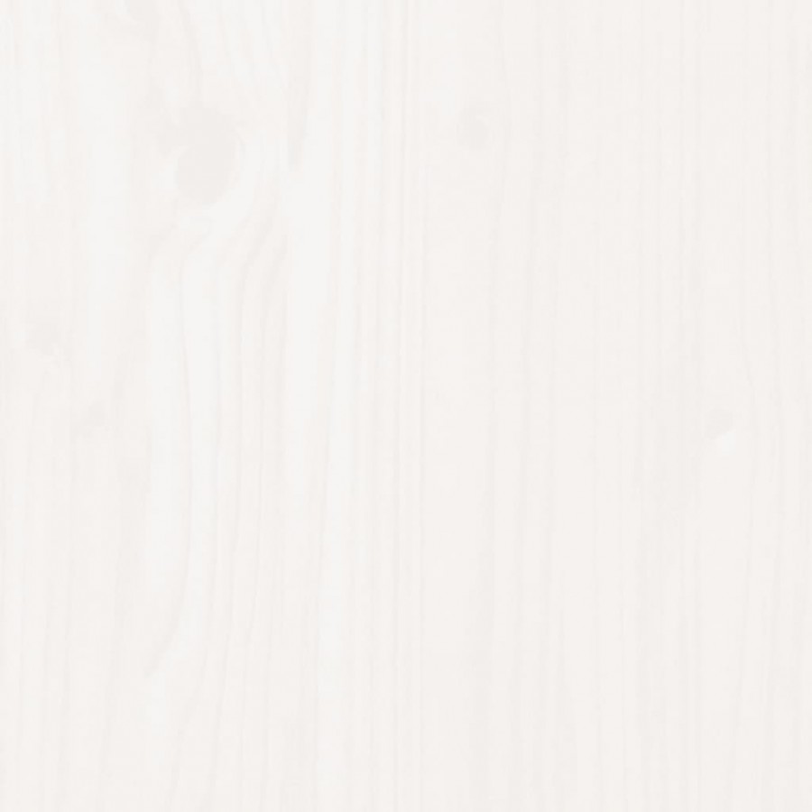 Tiroirs de lit 2 pcs blanc Bois de pin massif