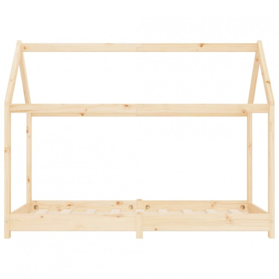 Lit d'enfant Bois de pin massif 70x140 cm