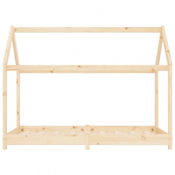 Lit d'enfant Bois de pin massif 70x140 cm
