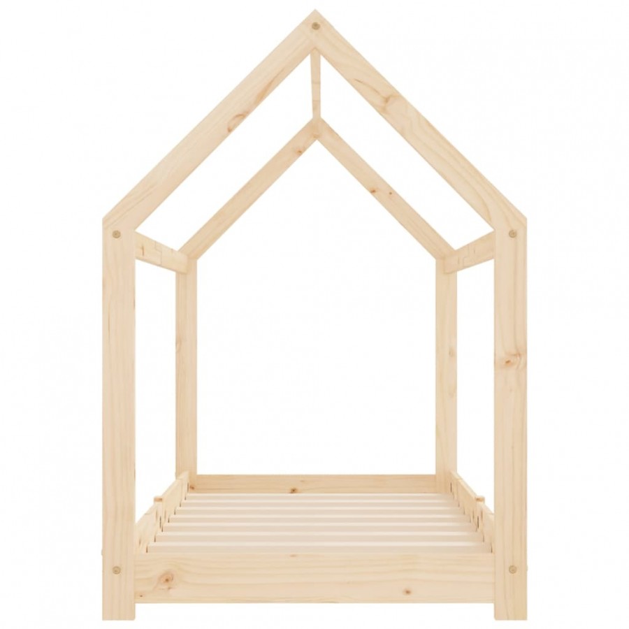 Lit d'enfant Bois de pin massif 70x140 cm