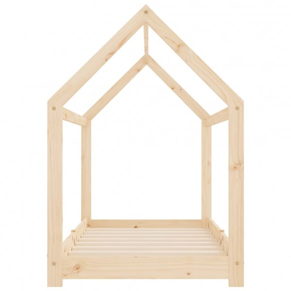 Lit d'enfant Bois de pin massif 70x140 cm