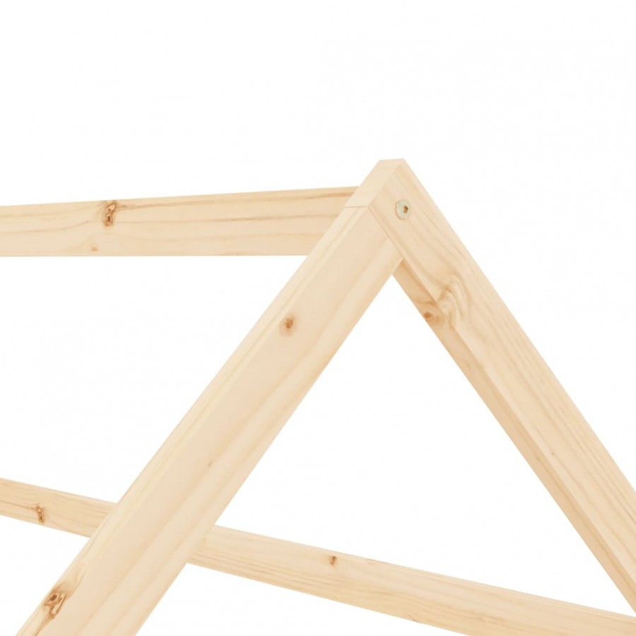 Lit d'enfant Bois de pin massif 70x140 cm
