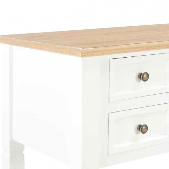 Bureau Blanc 109,5 x 45 x 77,5 cm Bois