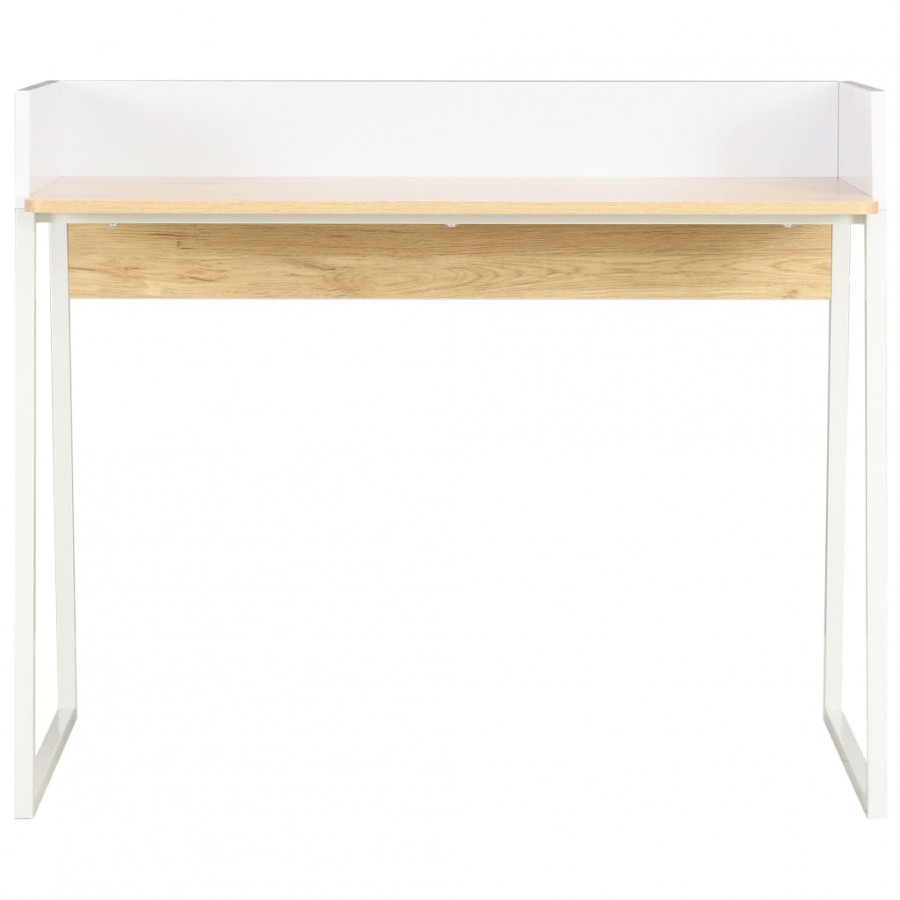 Bureau Blanc et chêne 90 x 60 x 88 cm