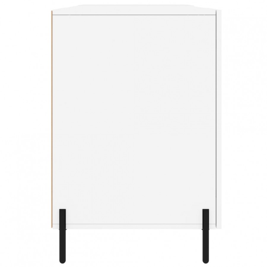 Bureau blanc 140x50x75 cm bois d'ingénierie