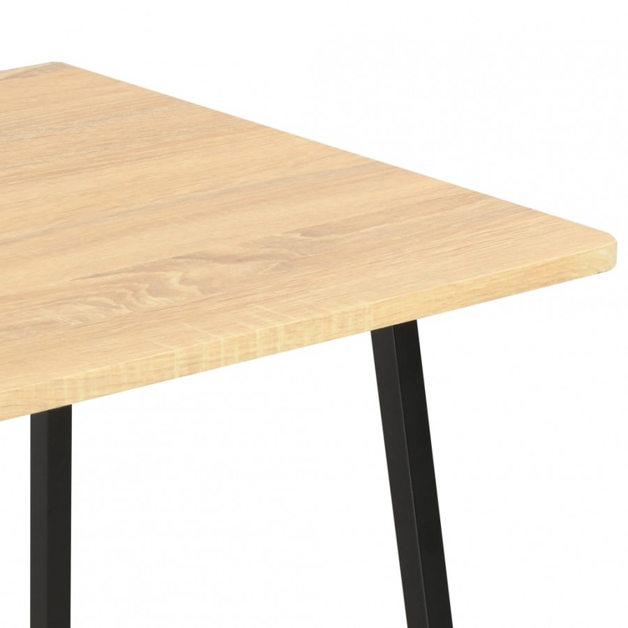 Bureau avec étagère Noir et chêne 102x50x117 cm