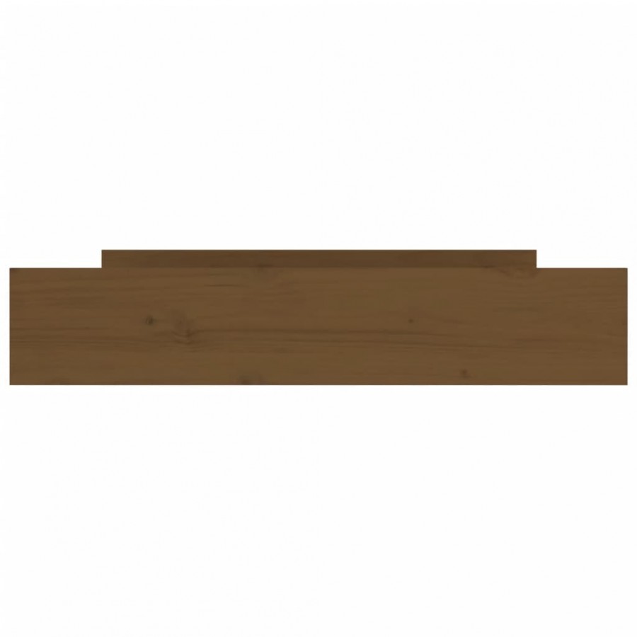Tiroirs de lit 2 pcs Marron miel Bois de pin massif
