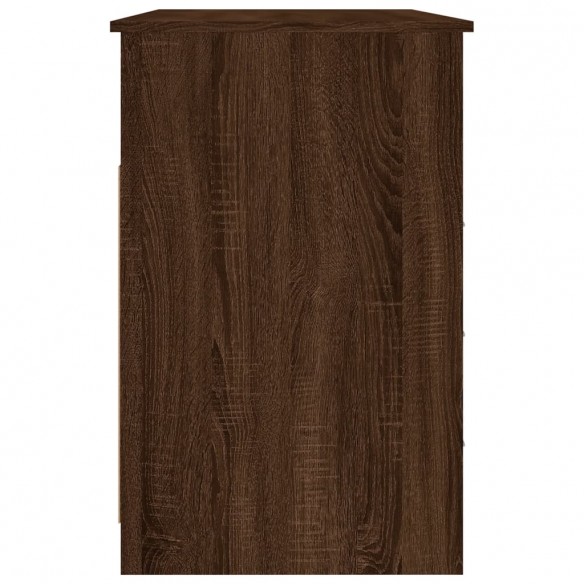 Bureau avec tiroirs Chêne marron 102x50x76 cm 