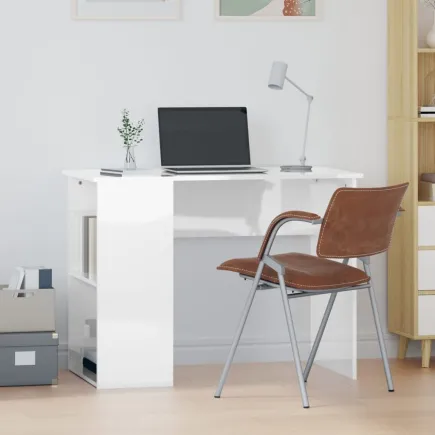 Bureau Blanc brillant 100x55x75 cm 