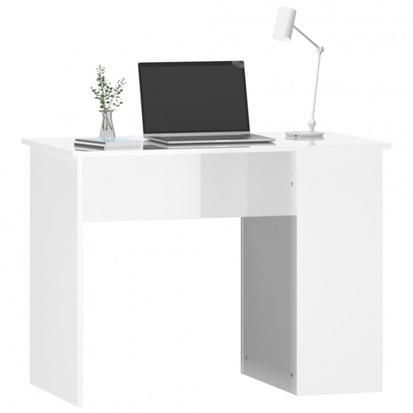 Bureau Blanc brillant 100x55x75 cm 