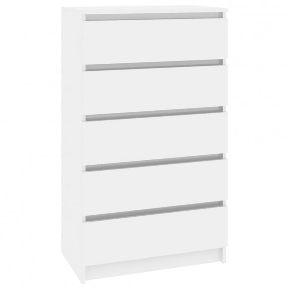 Commode Blanc brillant 60x36x103 cm 