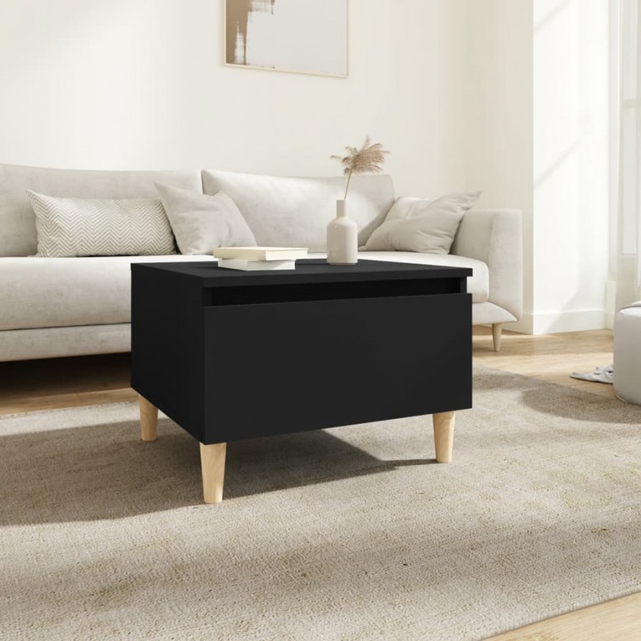 Table d'appoint Noir 50x46x35 cm 