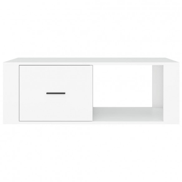 Table basse Blanc 100x50,5x35 cm 