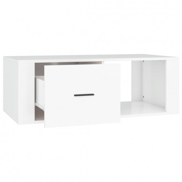 Table basse Blanc 100x50,5x35 cm 