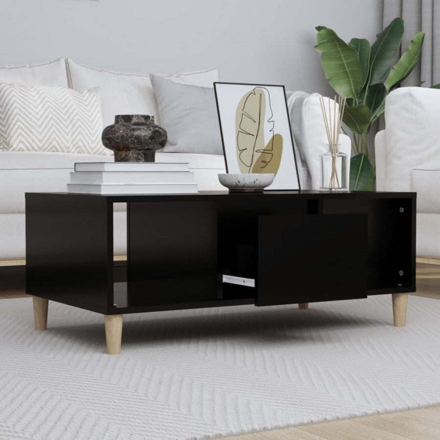 Table basse Noir 90x50x36,5 cm 
