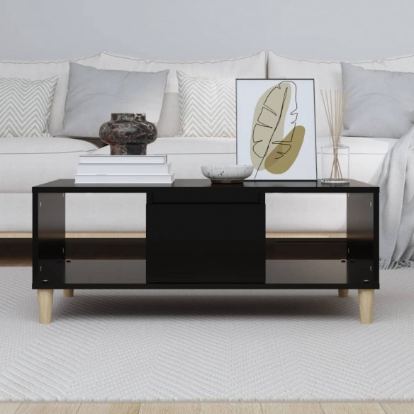 Table basse Noir 90x50x36,5 cm 