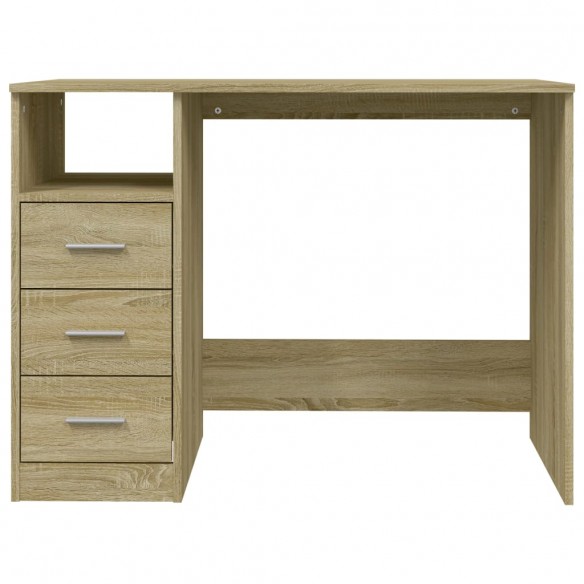 Bureau avec tiroirs Chêne sonoma 102x50x76 cm 