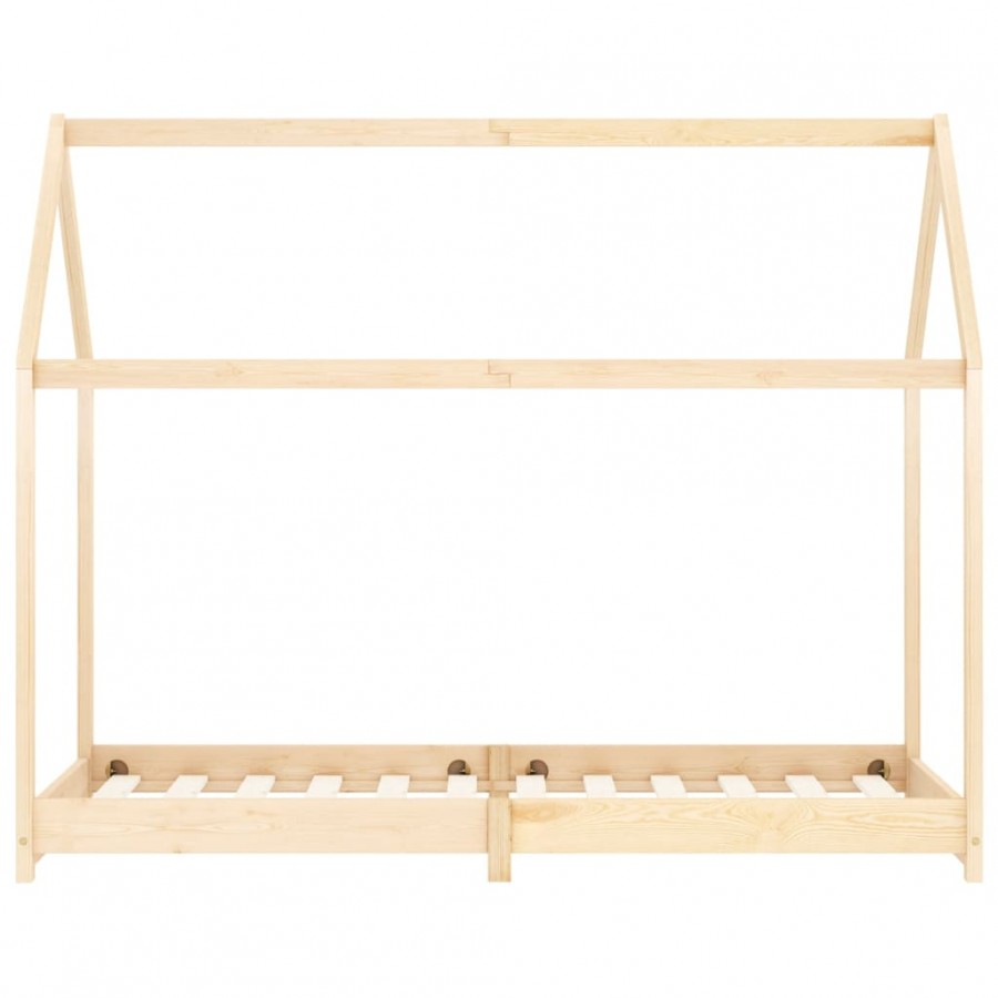 Lit d'enfant Bois de pin massif 90 x 200 cm