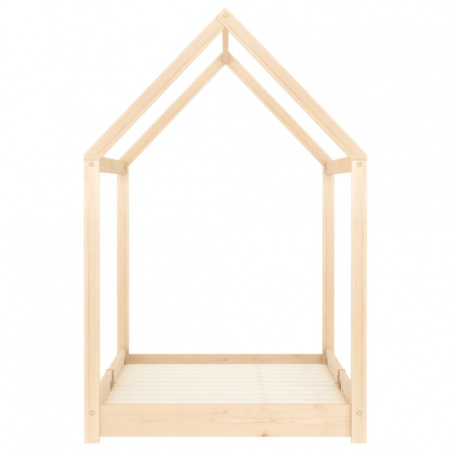 Lit d'enfant Bois de pin massif 90 x 200 cm
