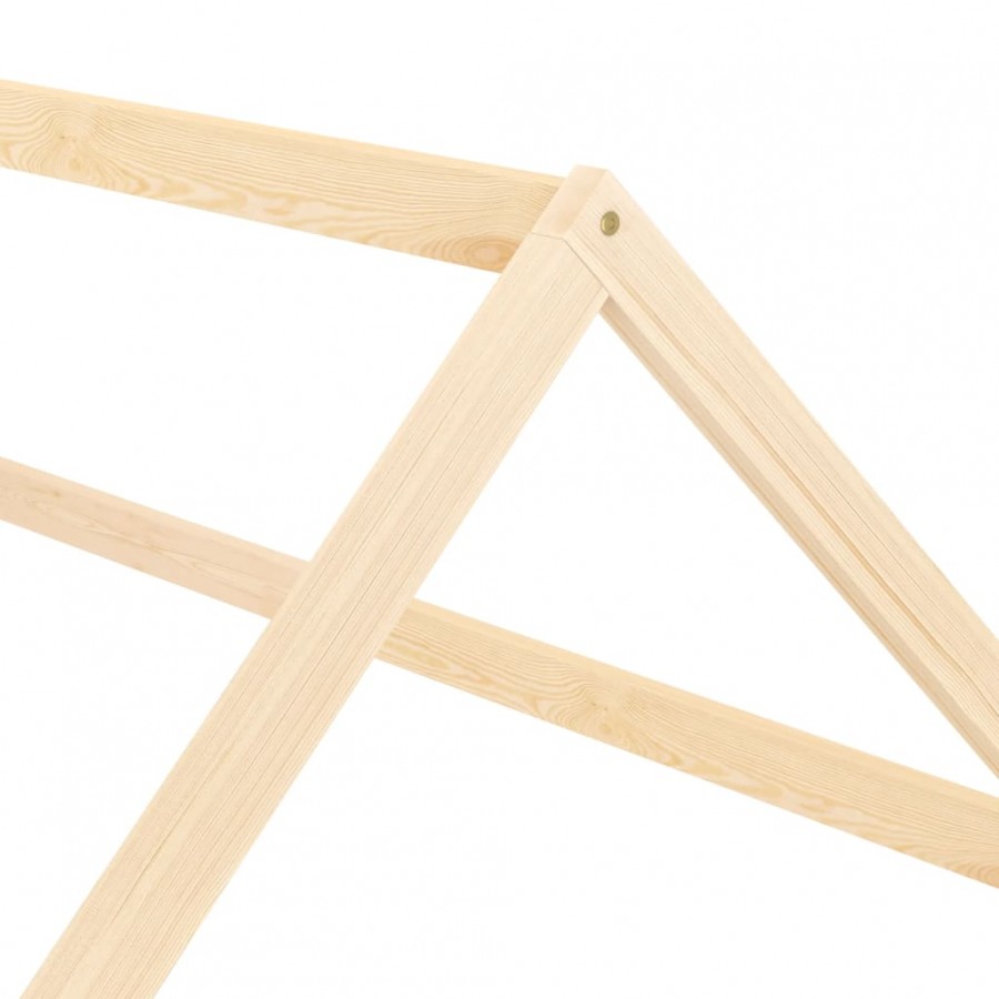 Lit d'enfant Bois de pin massif 90 x 200 cm