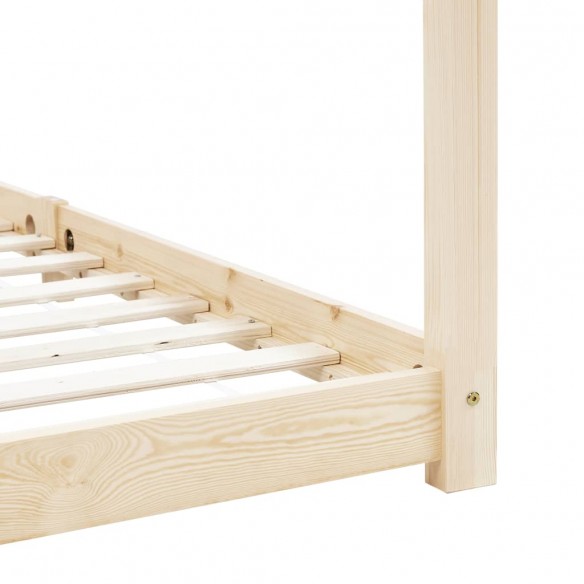 Lit d'enfant Bois de pin massif 90 x 200 cm
