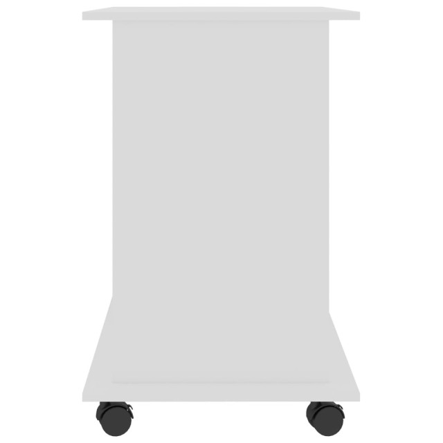 Bureau d'ordinateur Blanc 80x50x75 cm Aggloméré