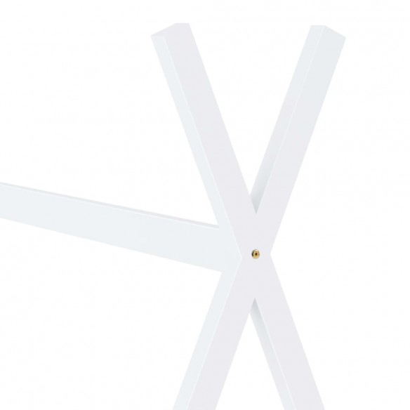 Lit d'enfant Blanc Bois de pin massif 90 x 200 cm