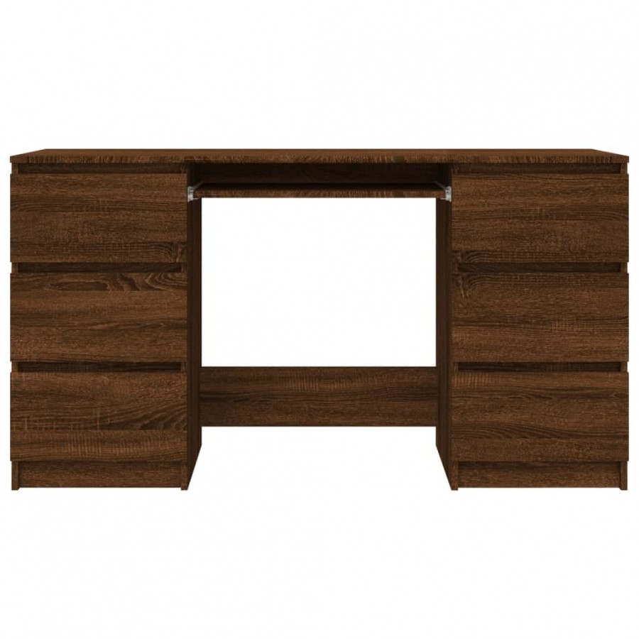 Bureau Chêne marron 140x50x77 cm 