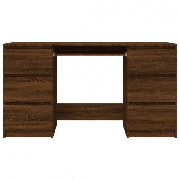 Bureau Chêne marron 140x50x77 cm 