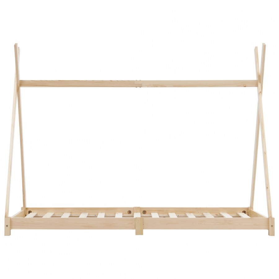 Lit d'enfant Bois de pin massif 90 x 200 cm