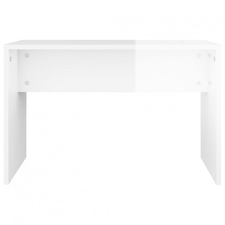 Tabouret de toilette Blanc brillant70x35x45cm 