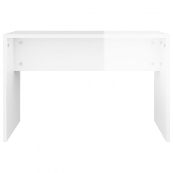 Tabouret de toilette Blanc brillant70x35x45cm 