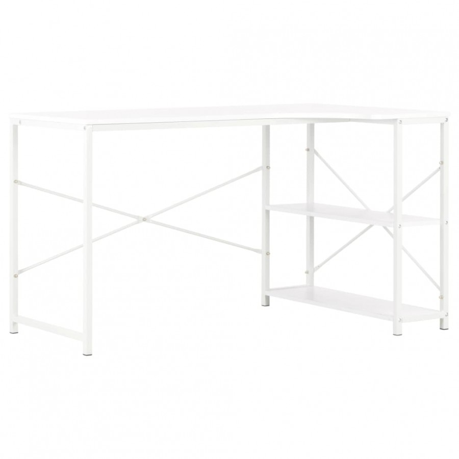 Bureau d'ordinateur Blanc 120 x 72 x 70 cm
