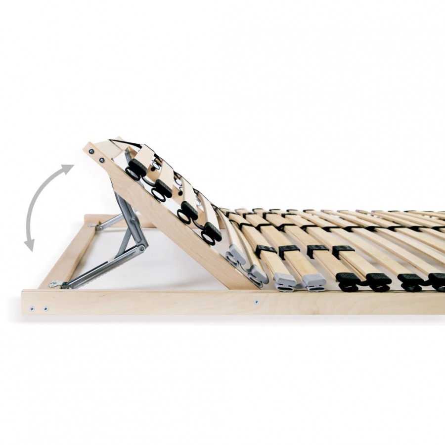 Cadre avec 28 lattes 7 zones 140 x 200 cm