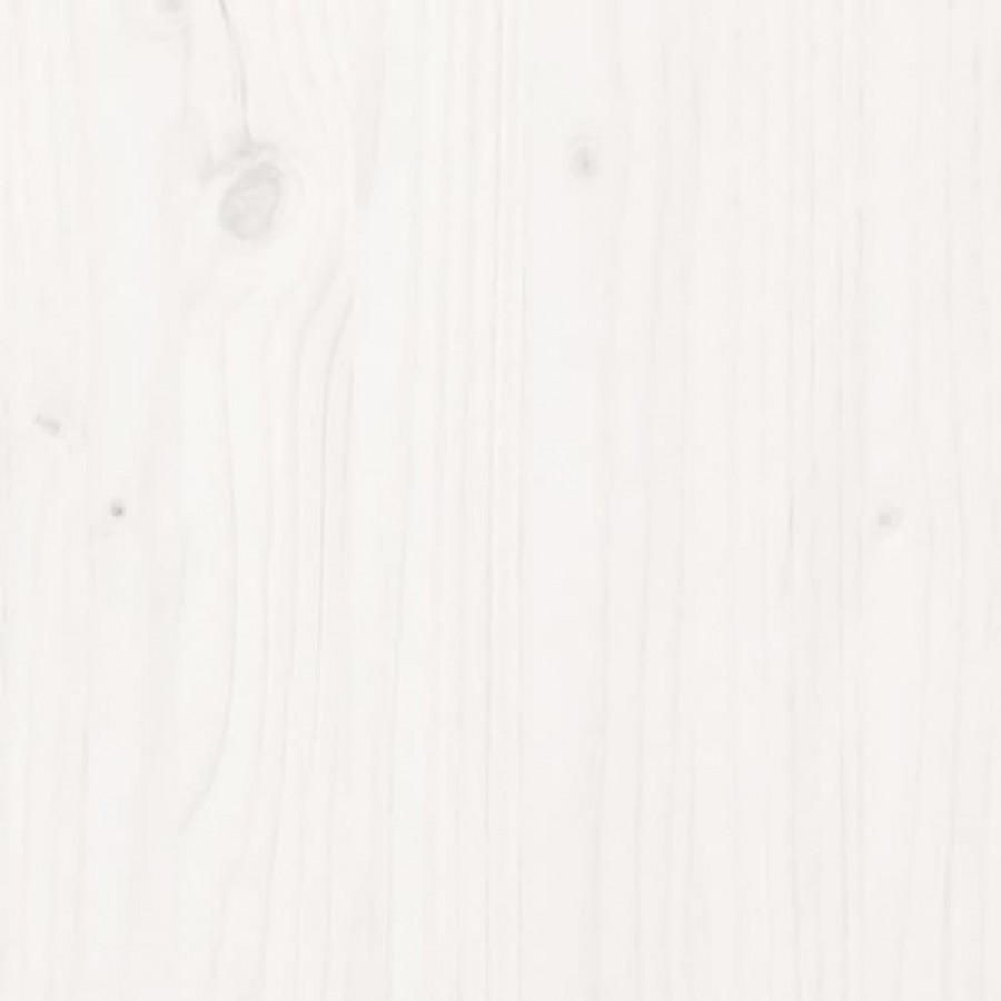 Bureau Blanc 110x50x93 cm Bois massif de pin