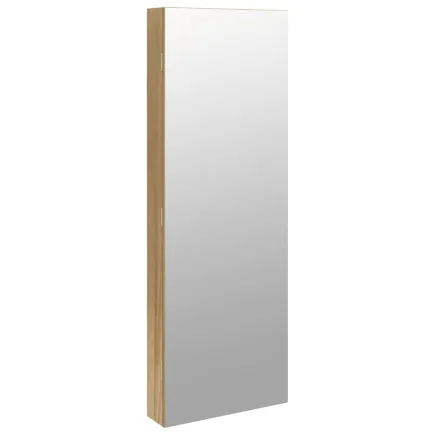 Armoire à bijoux avec miroir et éclairage LED mural 2