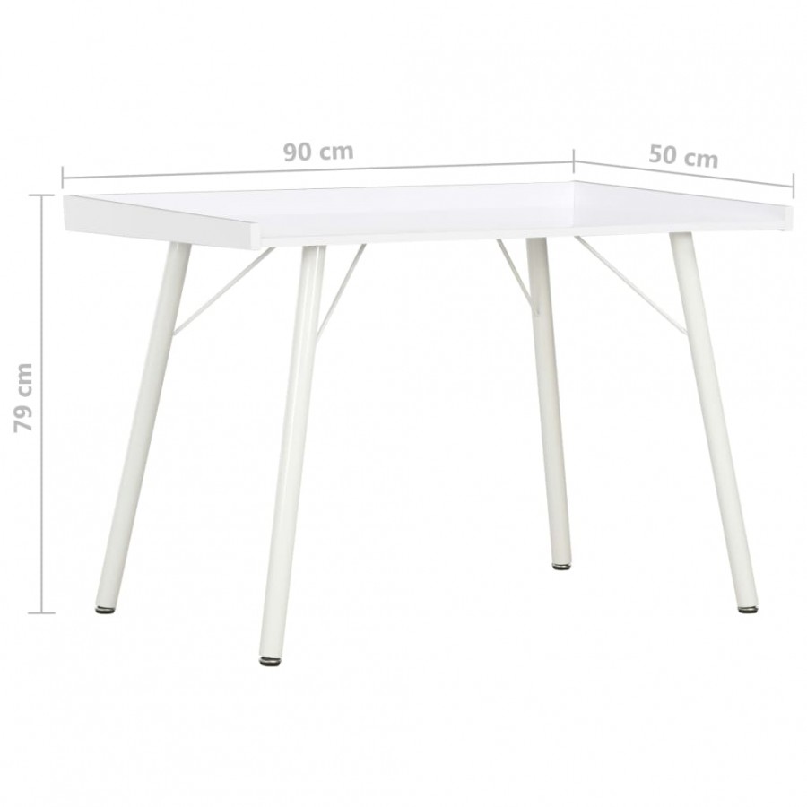 Bureau Blanc 90x50x79 cm