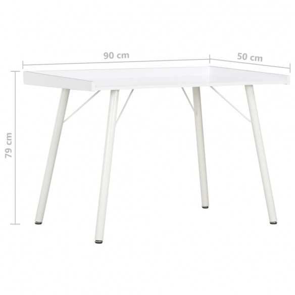Bureau Blanc 90x50x79 cm