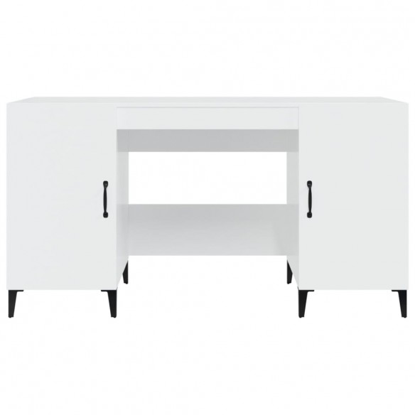 Bureau Blanc brillant 140x50x75 cm 