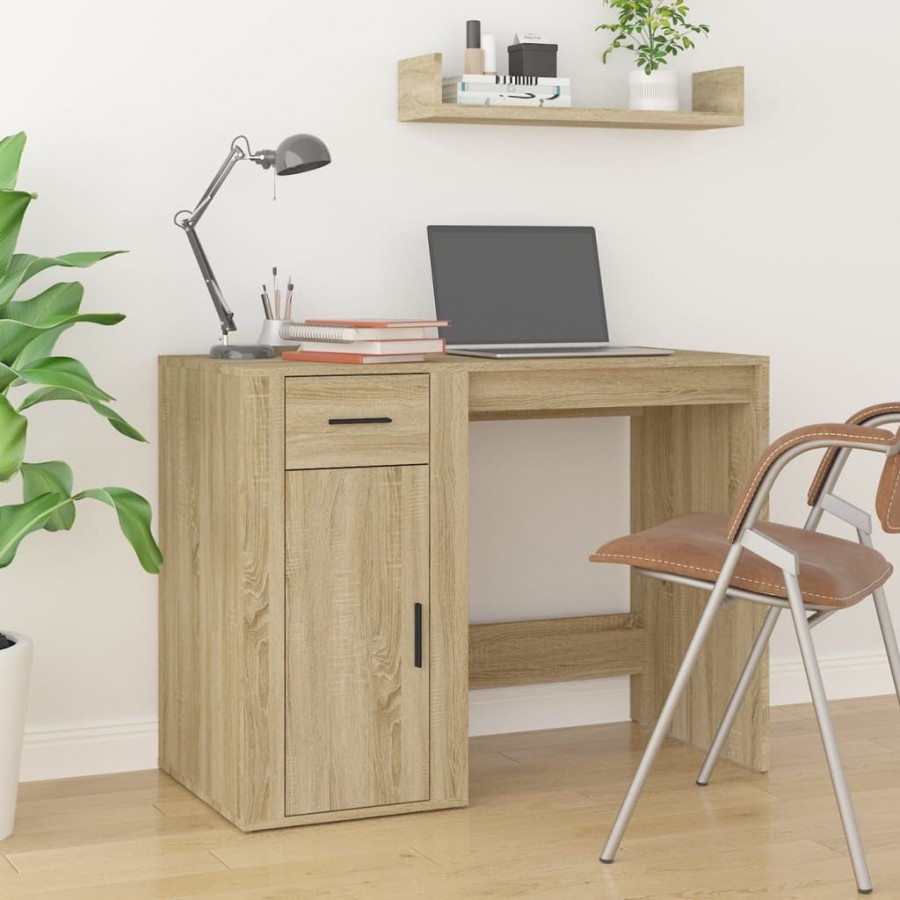 Bureau Chêne sonoma 100x49x75 cm 