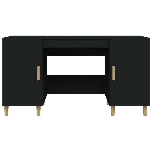 Bureau Noir 140x50x75 cm 