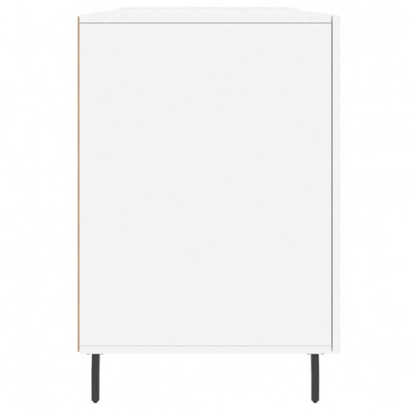 Bureau blanc 140x50x75 cm bois d'ingénierie