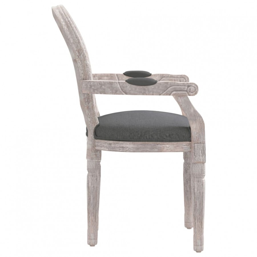 Chaise à manger gris foncé 54x56x96,5 cm tissu