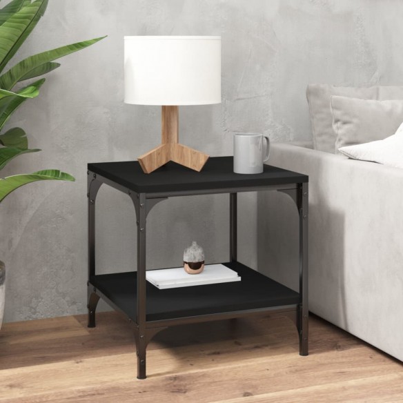 Tables d'appoint 2 pcs Noir 40x40x40 cm 